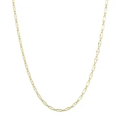 CARRE CHAIN GANG SØLV FORGYLDT HALSKÆDE - FC 4328 38+2