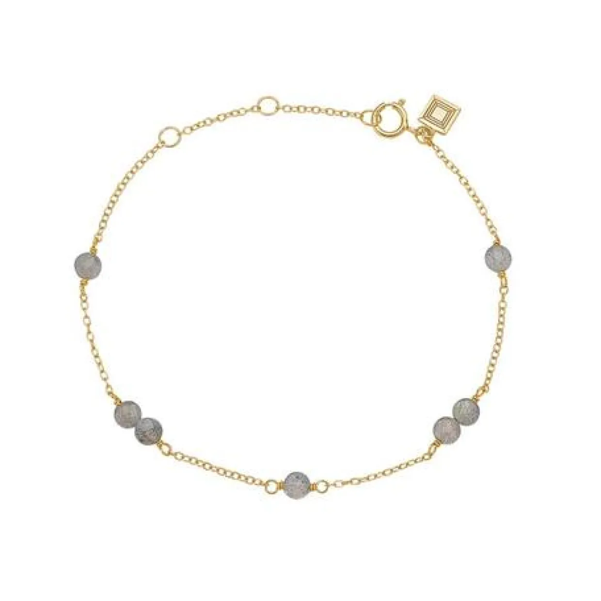 CARRE GEM CANDY SØLV FORGYLDT ARMBÅND - FB 4339 LB 16+1,5+1,5