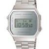 CASIO CLASSIC UR DIGITAL STÅL MED LÆNKE - A168WEM-7EF