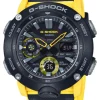 CASIO HERRE UR G-SHOCK ANADIGI MED SORT GUL GUMMIREM