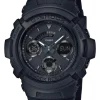 CASIO HERRE UR G-SHOCK ANALOG DIGITAL MED SORT GUMMIREM