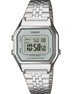 CASIO HERRE UR RETRO STÅL MED SØLV SKIVE