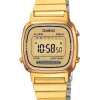 CASIO UR CLASSIC STÅL GULD BELAGT MED LÆNKE - LA670WEGA-9EF