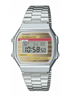 CASIO VINTAGE ILLUMINATOR STÅL - A168WEHA-9AEF