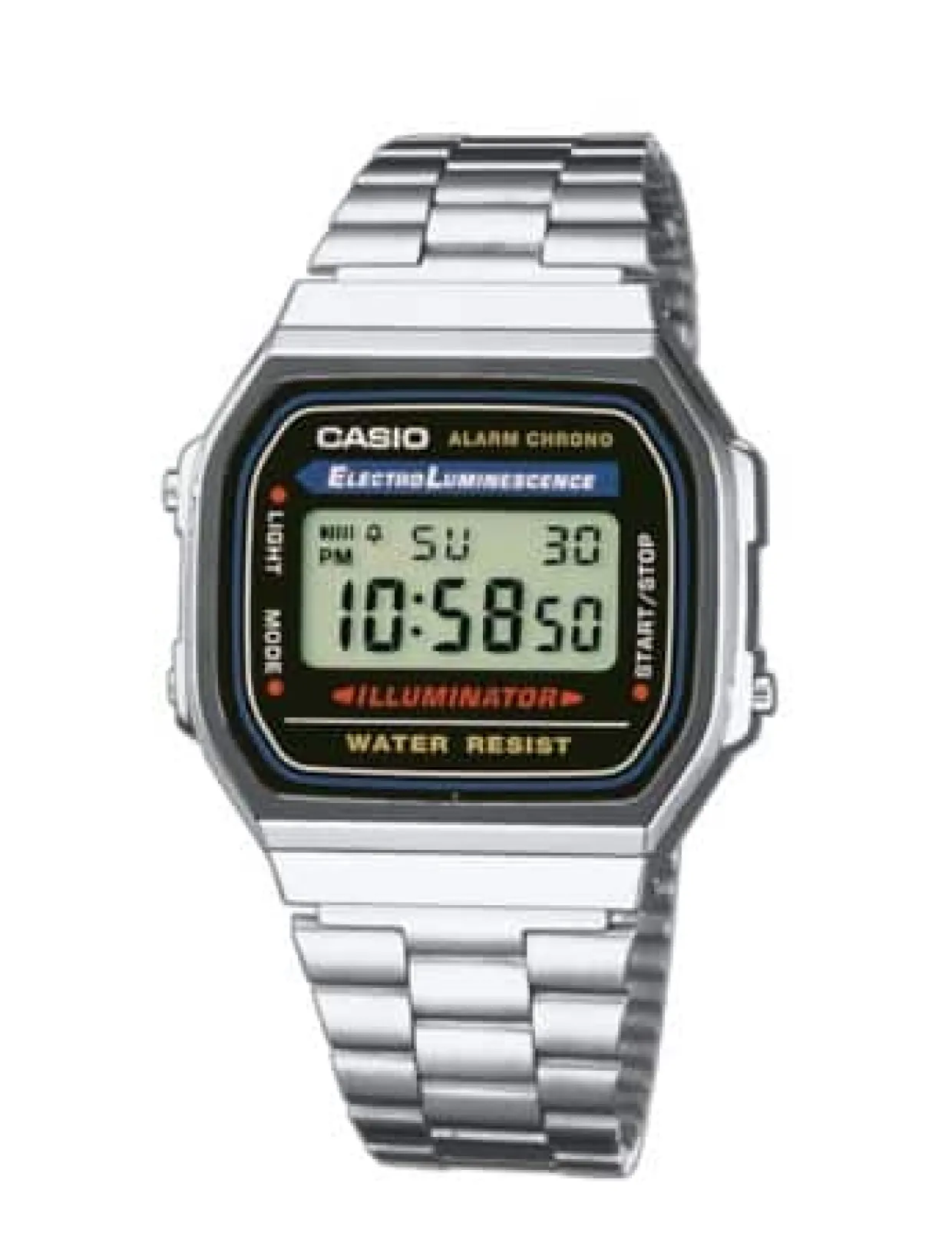 CASIO VINTAGE STÅL DIGITAL - A168WA-1YES