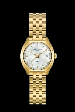 CERTINA DS 2 DAME GULD MED DIAMANTER - C0492103311600
