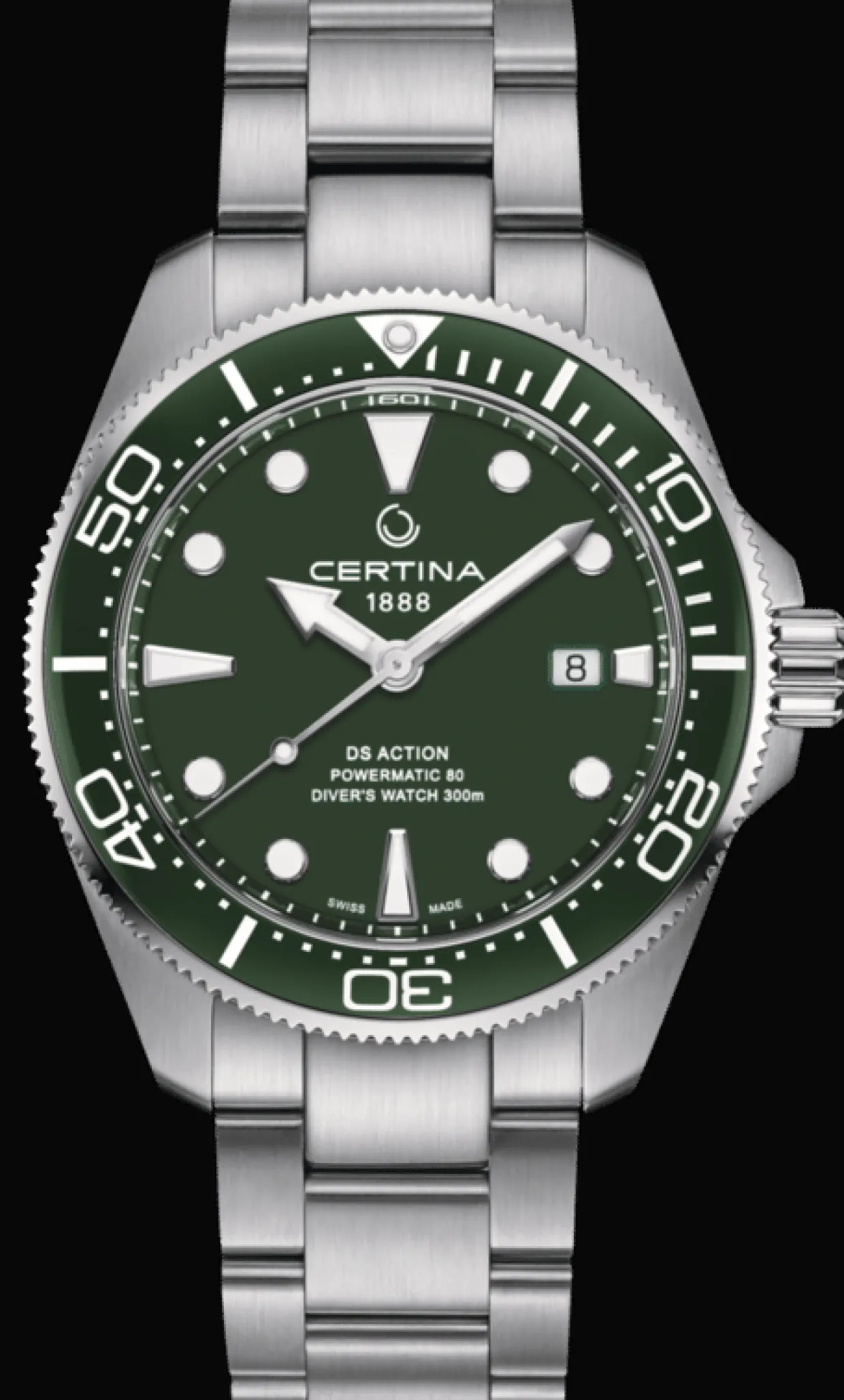 CERTINA DS ACTION GRØN SKIVE - C0326071109100