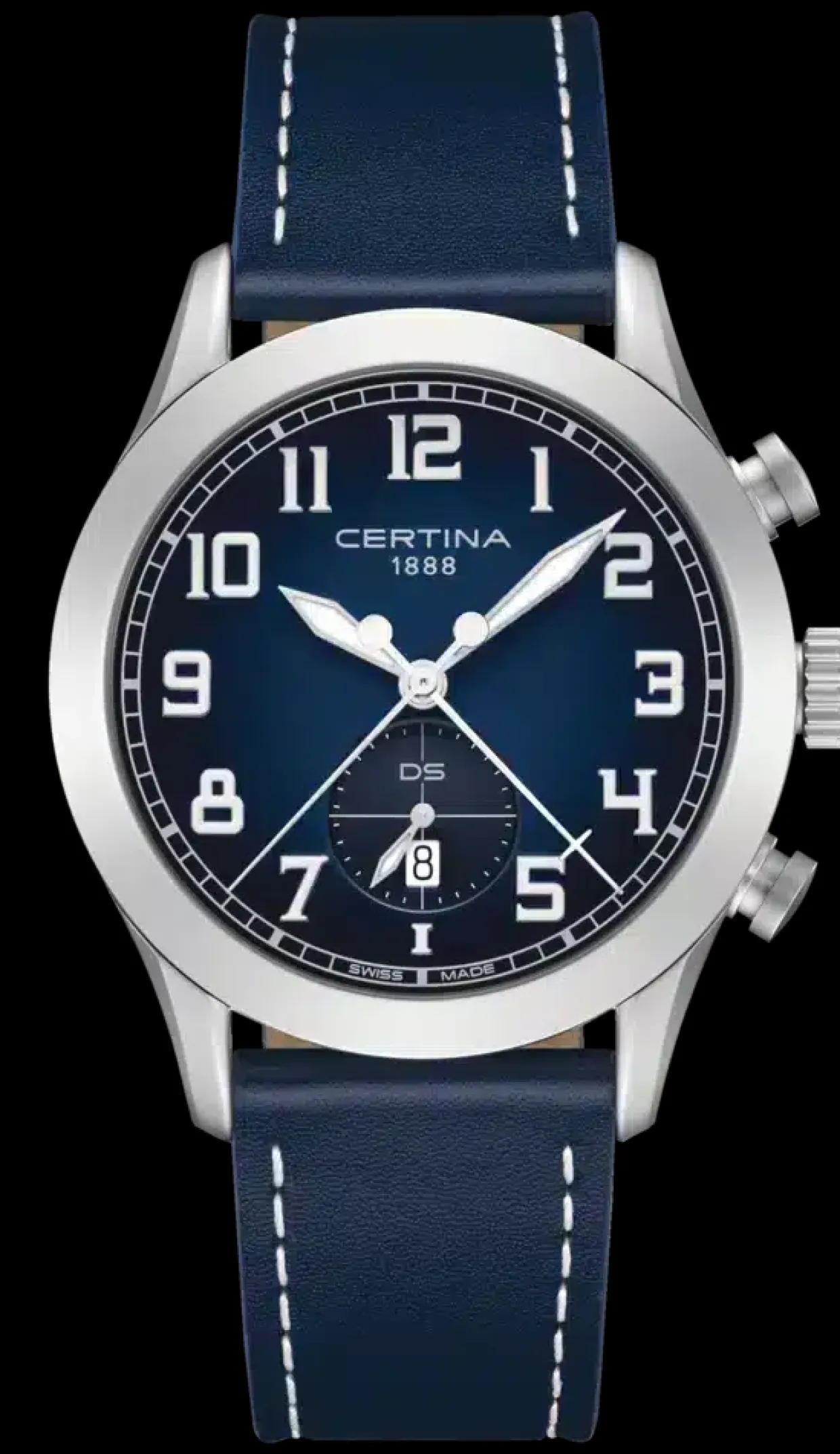 CERTINA DS PILOT BLÅ QUARTS STÅL - C0246171604200