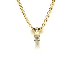 CHRISTOFFERSEN JEWELLERY EVA VEDHÆNG 14 KARAT GULD MED BRILLANT 0,05 CARAT - 4000164