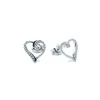 CHRISTOFFERSEN JEWELLERY SØLV ØRERINGE HJERTE MED ZIRKONIA - 3070527