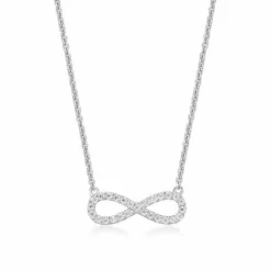 CHRISTOFFERSEN JEWELLERY HALSKÆDE SØLV MED EVIGHEDSTEGN - 2070601