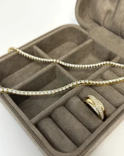 CHRISTOFFERSEN JEWELLERY TENNISARMBÅND 14 KARAT GULD MED 3,54 CARAT BRILLANTER – 9000011