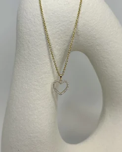 CHRISTOFFERSEN JEWELLERY HJERTE VEDHÆNG 8 KARAT GULD MED ZIRKONIA – 4500204-3