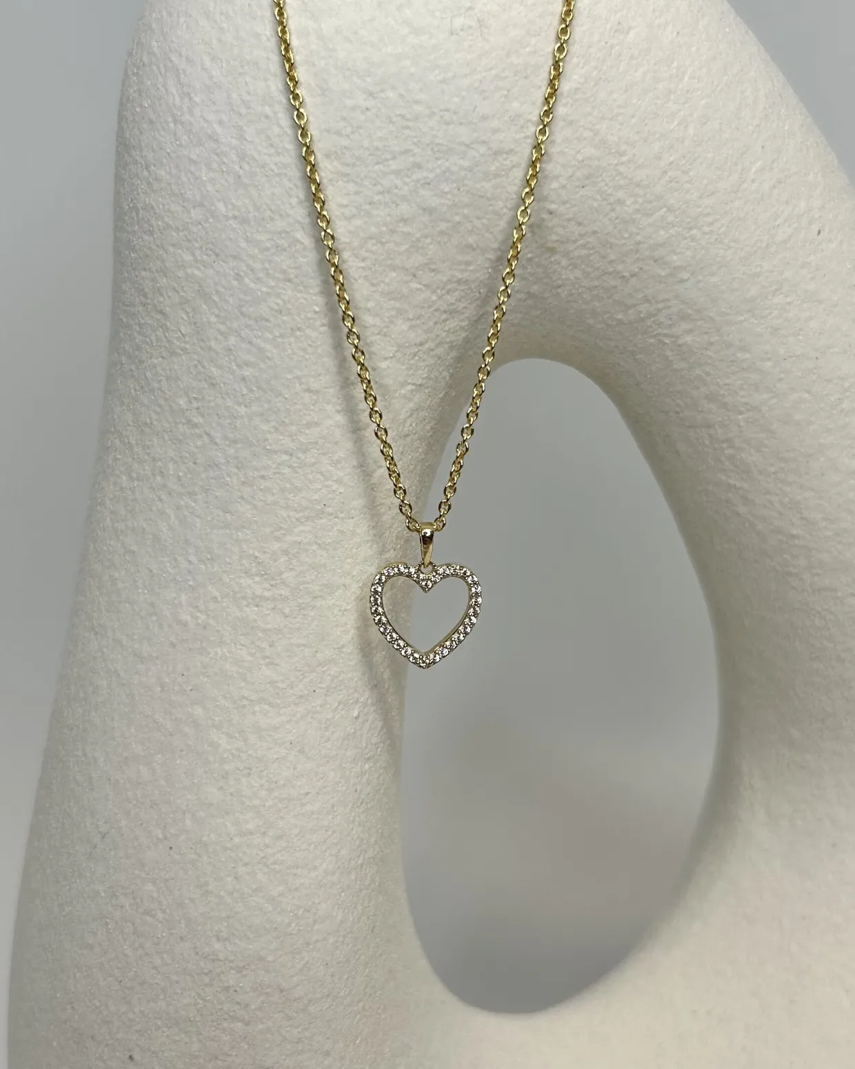 CHRISTOFFERSEN JEWELLERY HJERTE VEDHÆNG 8 KARAT GULD MED ZIRKONIA – 4500204-3