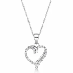 CHRISTOFFERSEN JEWELLERY HALSKÆDE SØLV MED HJERTE - 4570527