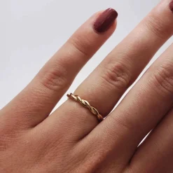 CHRISTOFFERSEN JEWELLERY SNOET RING 14 KARAT GULD - 5001179A