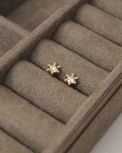 CHRISTOFFERSEN JEWELLERY CARLA ØRESTIKKER 14 KARAT GULD MED 2 X 0,15 CARAT BRILLANT – 3000145