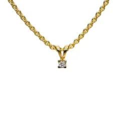 CHRISTOFFERSEN JEWELLERY EVA VEDHÆNG 14 KARAT GULD MED BRILLANT 0,03 CARAT – 4000163