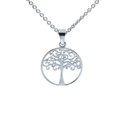 CHRISTOFFERSEN JEWELLERY VEDHÆNG LIVETSTRÆ 16 MM MED KÆDE 45 CM - 4011546