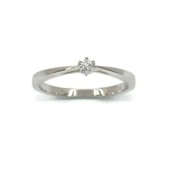 CHRISTOFFERSEN JEWELLERY RING CARLA 14 KARAT HVIDGULD - 5001241-585H