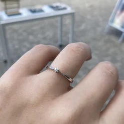 CHRISTOFFERSEN JEWELLERY RING CARLA 14 KARAT HVIDGULD - 5001241-585H