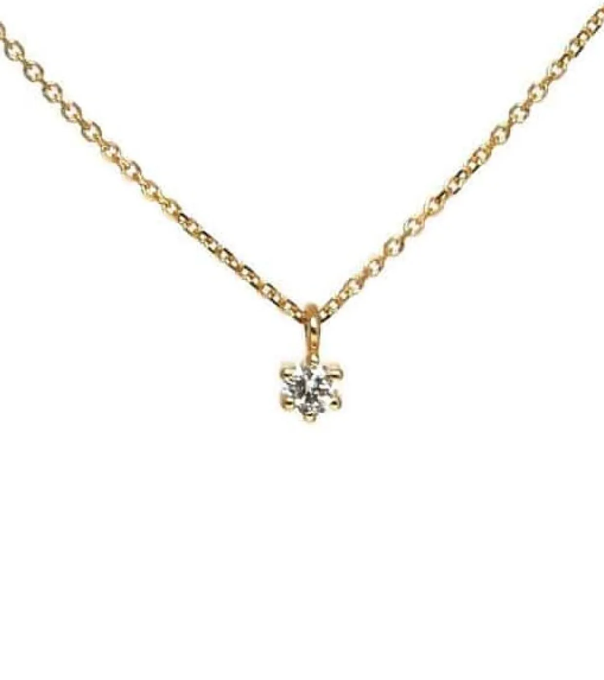 CHRISTOFFERSEN JEWELLERY SVÆVENDE DIAMANT 14 KARAT GULD MED 0,05 CARAT BRILLANT– 2000343