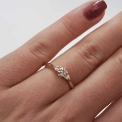 CHRISTOFFERSEN JEWELLERY RING 14 KARAT MED 0,42 CARAT BRILLANTER - 5000555