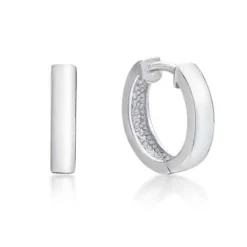 CHRISTOFFERSEN JEWELLERY ØRERINGE CREOL SØLV 3,5X14,5 MM - 3010057