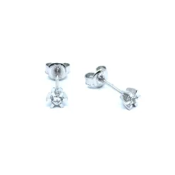 CHRISTOFFERSEN JEWELLERY ØRERINGE MED ZIRKONIA 3 MM - 3010002