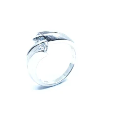 CHRISTOFFERSEN JEWELLERY SØLV RING MED TRE STEN - 5070509