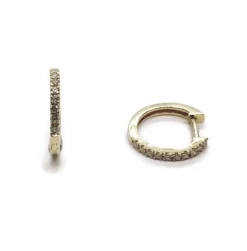 CHRISTOFFERSEN JEWELLERY ØRERINGE 14 KARAT GULD MED BRILLANTER - 3700370