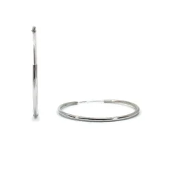 CHRISTOFFERSEN JEWELLERY SØLV CREOL RHODINERET 45 MM - 0110045