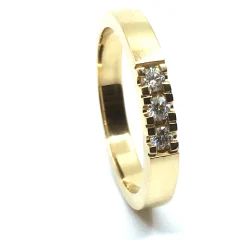 CHRISTOFFERSEN JEWELLERY ALLIANCE RING 14 KARAT GULD MED BRILLANTER - 5000863