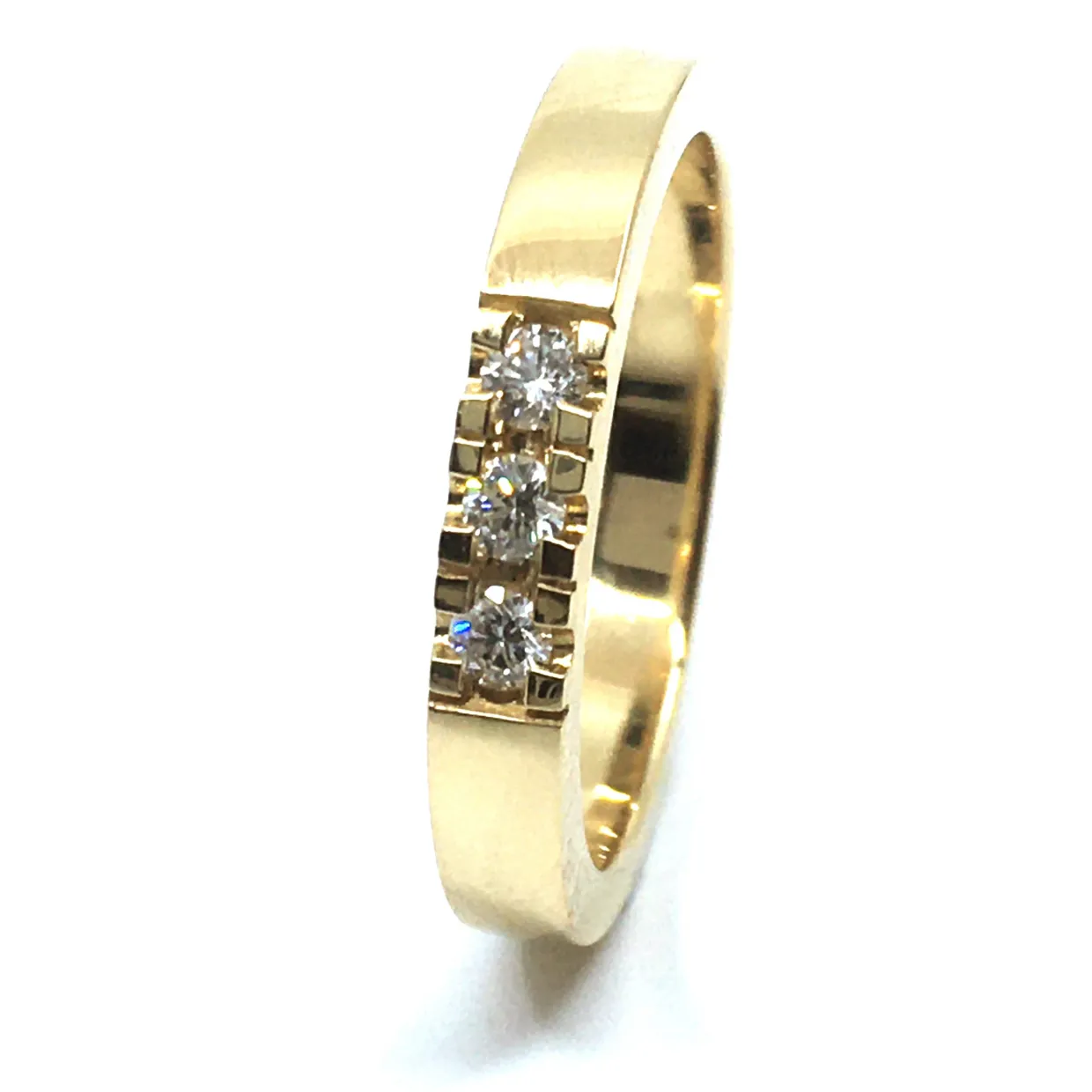 CHRISTOFFERSEN JEWELLERY ALLIANCE RING 14 KARAT GULD MED BRILLANTER - 5000863
