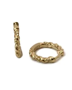 CHRISTOFFERSEN JEWELLERY SNOET KNÆK CREOL 8 KARAT GULD - 3700662-3