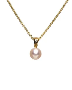 CHRISTOFFERSEN JEWELLERY FERSKVANDSPERLE VEDHÆNG 8 KARAT GULD – 4001528-3