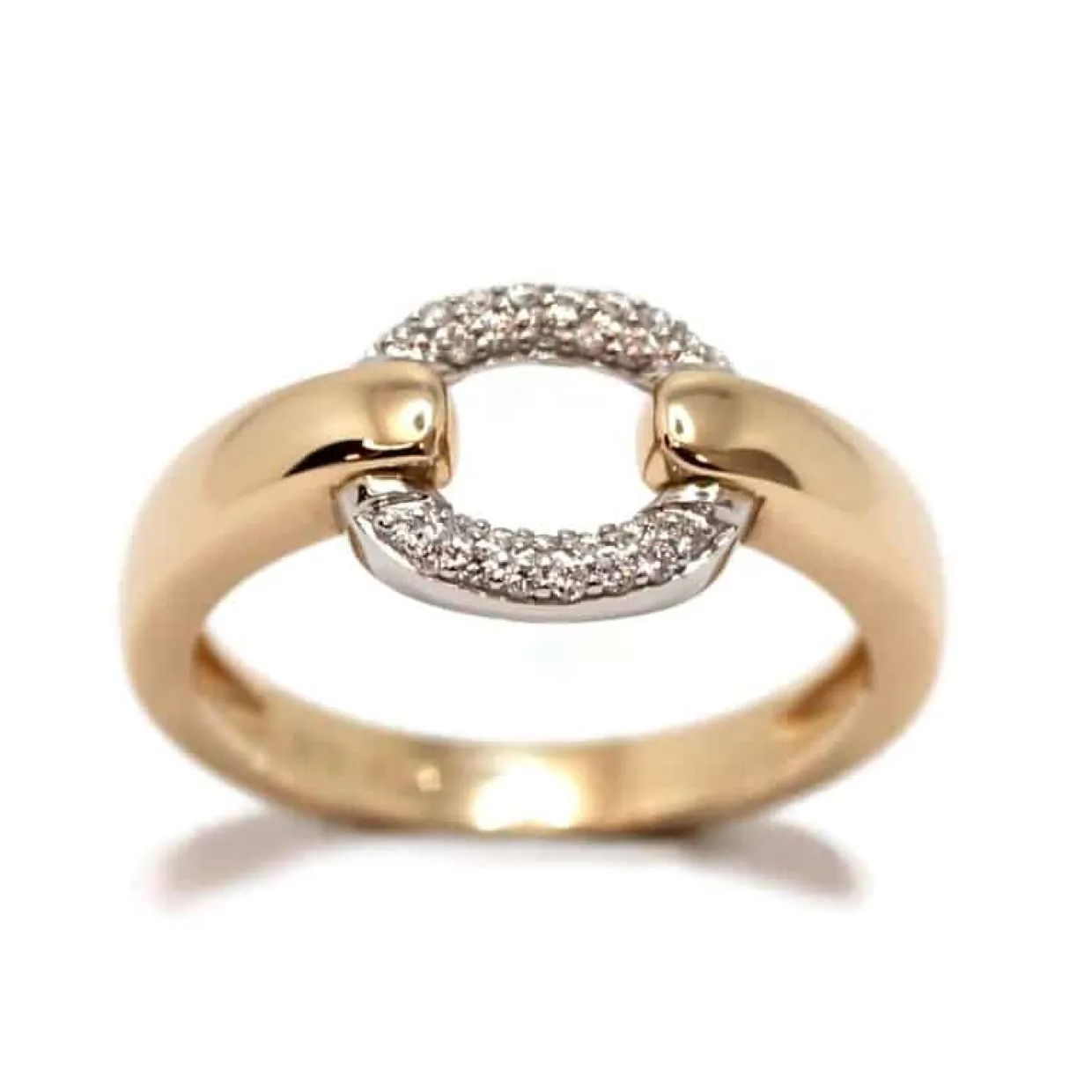 CHRISTOFFERSEN JEWELLERY RING 14 KARAT GULD MED BRILLANTER - 5070962-52