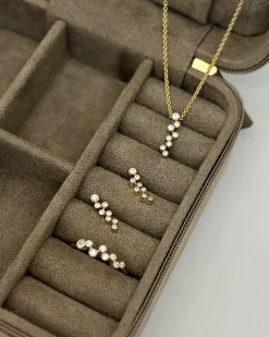 CHRISTOFFERSEN JEWELLERY ØRESTIKKER 8 KARAT GULD MED ZIRKONIA – 3071256-3