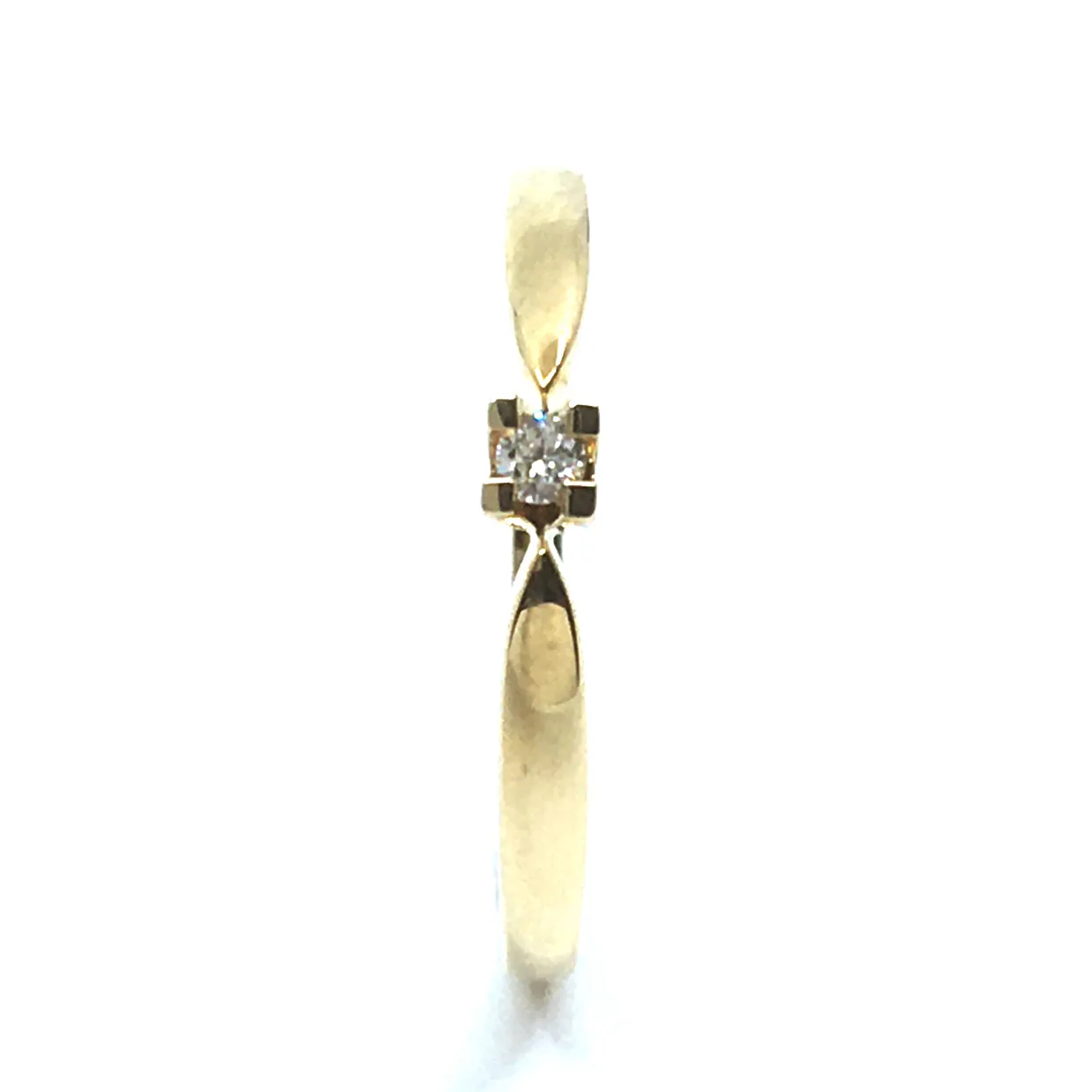 CHRISTOFFERSEN JEWELLERY EVA RING 8 KARAT GULD MED BRILLANT 0,03 CARAT - 5000791-3