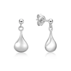 CHRISTOFFERSEN JEWELLERY ØREHÆNGER DRÅBE SØLV - 3010851