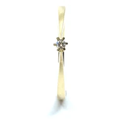 CHRISTOFFERSEN JEWELLERY CARLA RING 8 KARAT GULD MED BRILLANT 0,03 CT - 5001241-3