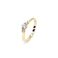 CHRISTOFFERSEN JEWELLERY 14 KARAT GULD RING MED BRILLANTER - 5000548