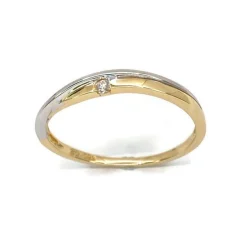 CHRISTOFFERSEN JEWELLERY RING 14 KARAT MED BRILLANT 0,025 CARAT - 5071002-2