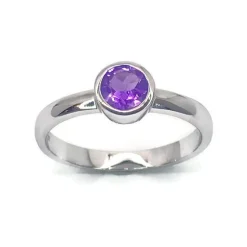 CHRISTOFFERSEN JEWELLERY RING SØLV MED AMETYST - 5070904-5