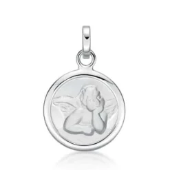 CHRISTOFFERSEN JEWELLERY VEDHÆNG PLADE MED ENGEL - 4010844