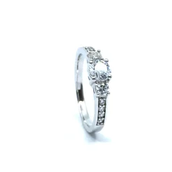 CHRISTOFFERSEN JEWELLERY SØLV RING RHODINERET BLINK BLINK MED SYNTETISKE ZIRKONIA - 5010409