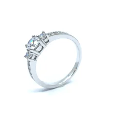 CHRISTOFFERSEN JEWELLERY SØLV RING RHODINERET BLINK BLINK MED SYNTETISKE ZIRKONIA - 5010409