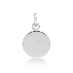 CHRISTOFFERSEN JEWELLERY VEDHÆNG SØLV RUND PLADE 12 MM - 4011629