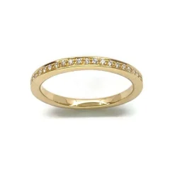 CHRISTOFFERSEN JEWELLERY RING 14 KARAT GULD MED BRILLANTER - 5000408