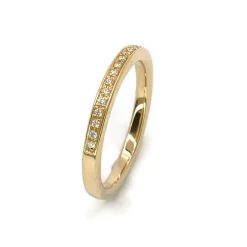 CHRISTOFFERSEN JEWELLERY RING 14 KARAT GULD MED BRILLANTER - 5000408